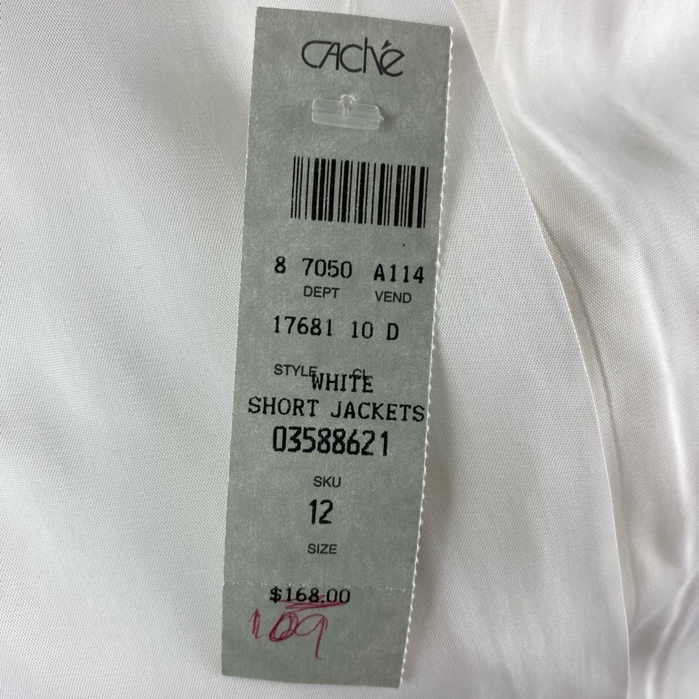 Cache Jacket White Zip - Picture 7 of 8
